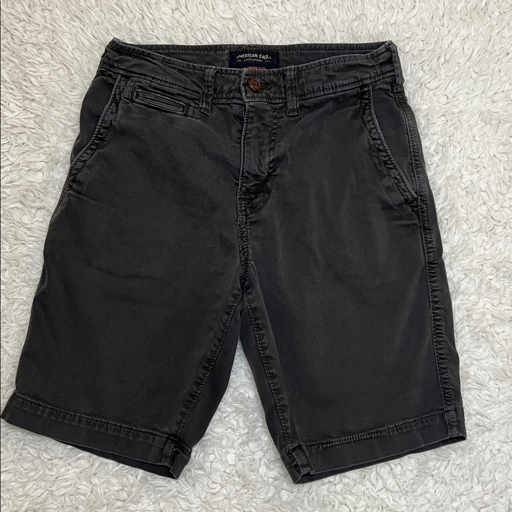 American Eagle Outfitters Extreme Flex Classic Chino Shorts Black Size 26
